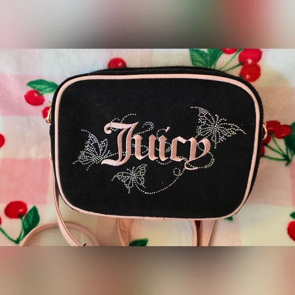 Juicy Couture Black Butterfly Purse and Wallet Set - Picture 2 of 7